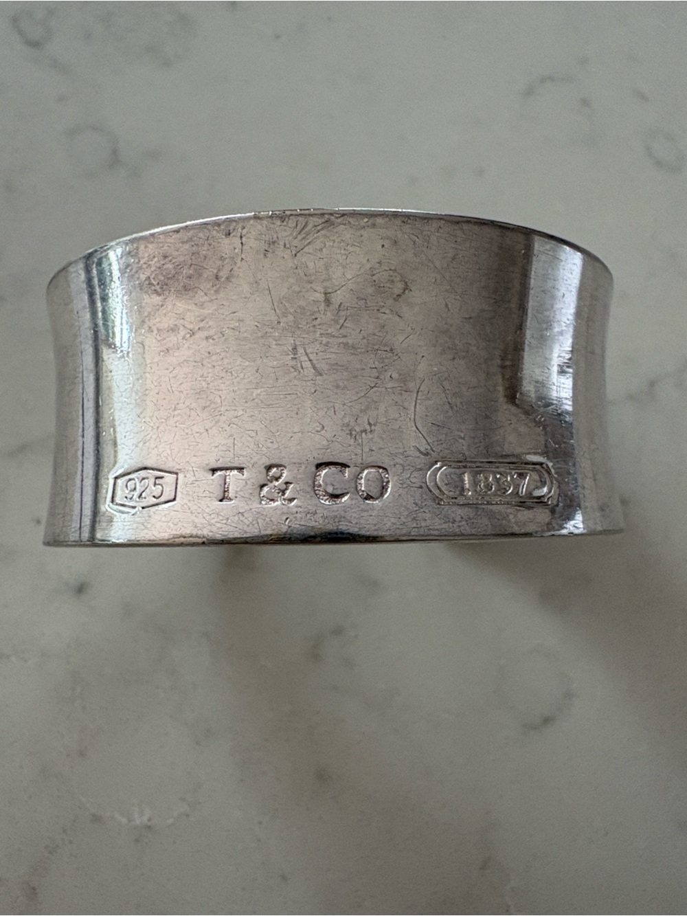 Authentic Tiffany and Co Sterling Silver Cuff Bracelet - Polished Silver